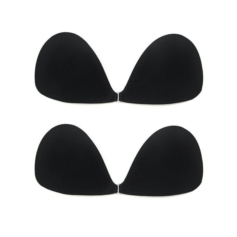 YouLoveIt 2 Pack Women's Push Up Invisible Bra Backless Push Up Bra  Adhesive Push Up Backless Bras for Women for Backless Dress