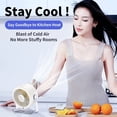 thumbnail image 6 of USB Desk Fan 100 Speeds Digital Display Quiet Rechargeable Battery Operated 120° Oscillation Portable Table Fan for Bedroom Home Office Camping, 6 of 7