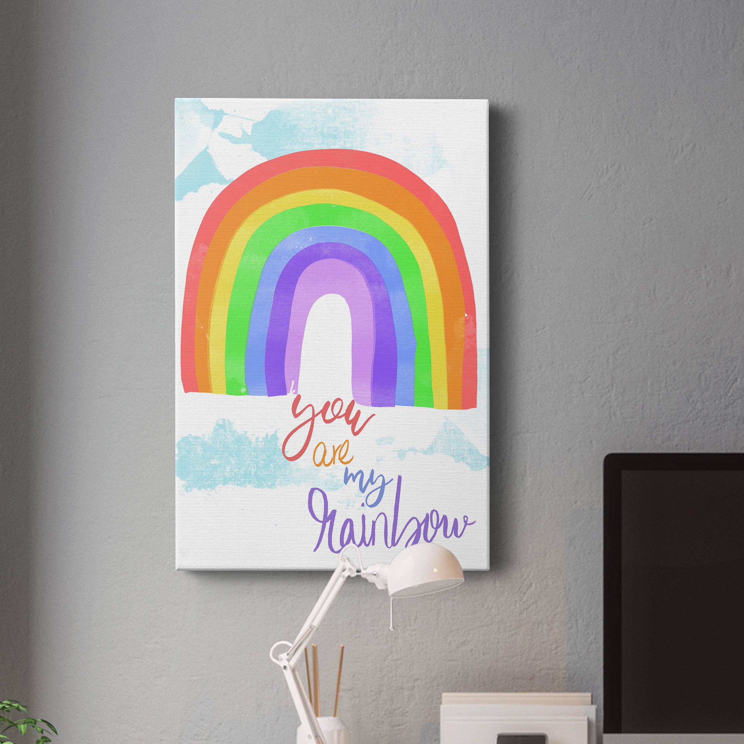 You Are My Rainbow Premium Gallery Wrapped Canvas - Ready to Hang - 32 x 48