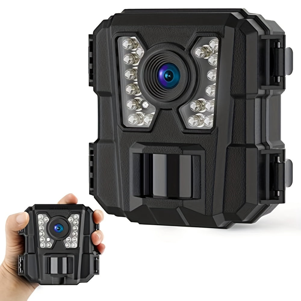 4 Pack Mini Trail Camera, 24MP 1080P Game Camera with Night Vision Motion Activated Waterproof IP54, Hunting Deer Camera for Home Security Outdoor Wildlife, 3/2 Pack