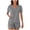 Gray, variant on Lutiedan Women 2 Piece Sets V Neck Short Sleeve Top and High Waist Wide Leg Shorts Sets with Pockets Summer Casual Athletic Outfits