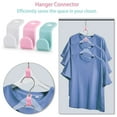 thumbnail image 3 of Spencer 60Pcs Clothes Hanger Connector Hooks, Stackable Connection Hooks for Clothes, Cascading Hanger Hooks for Heavy Duty Space Saving Clothes Closet Wardrobe (Pink), 3 of 8