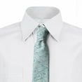 thumbnail image 2 of Necktie, Ocean Waves Summer, 3.7", Blue White, by Ambesonne, 2 of 3