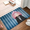 thumbnail image 5 of Balery Dog in Hairdresser Doormat, Durable Flannel Fabric, Waterproof Stain and Fade Resistant, Low Profile,Indoor Outdoor Door Mats, Easy Clean Patio Entrance Mat, 16x24in, 5 of 9