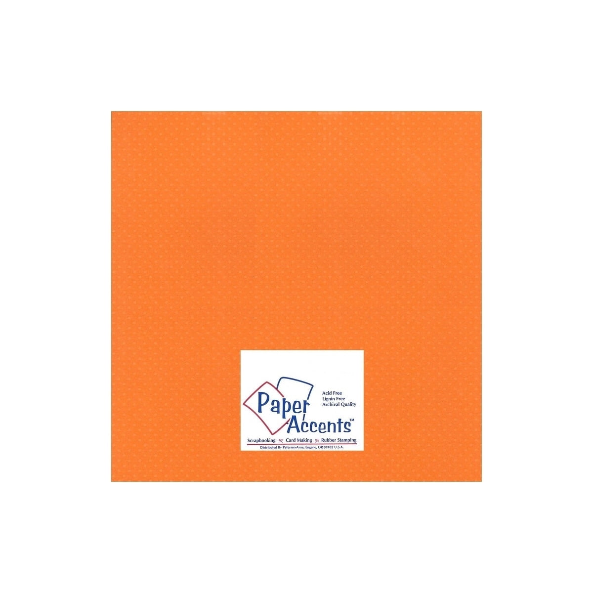 Paper Accents Mini Dot Cardstock 12"x 12" 80lb California Poppy 25pc