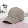 thumbnail image 4 of Charmgo Baseball Cap Clearance, Baseball Casual Summer Outdoors 1Pc Color Solid Women's Cap Sports Men's Hat and Baseball Caps Trucker Hats Women, Hats for Men Khaki One size, 4 of 5