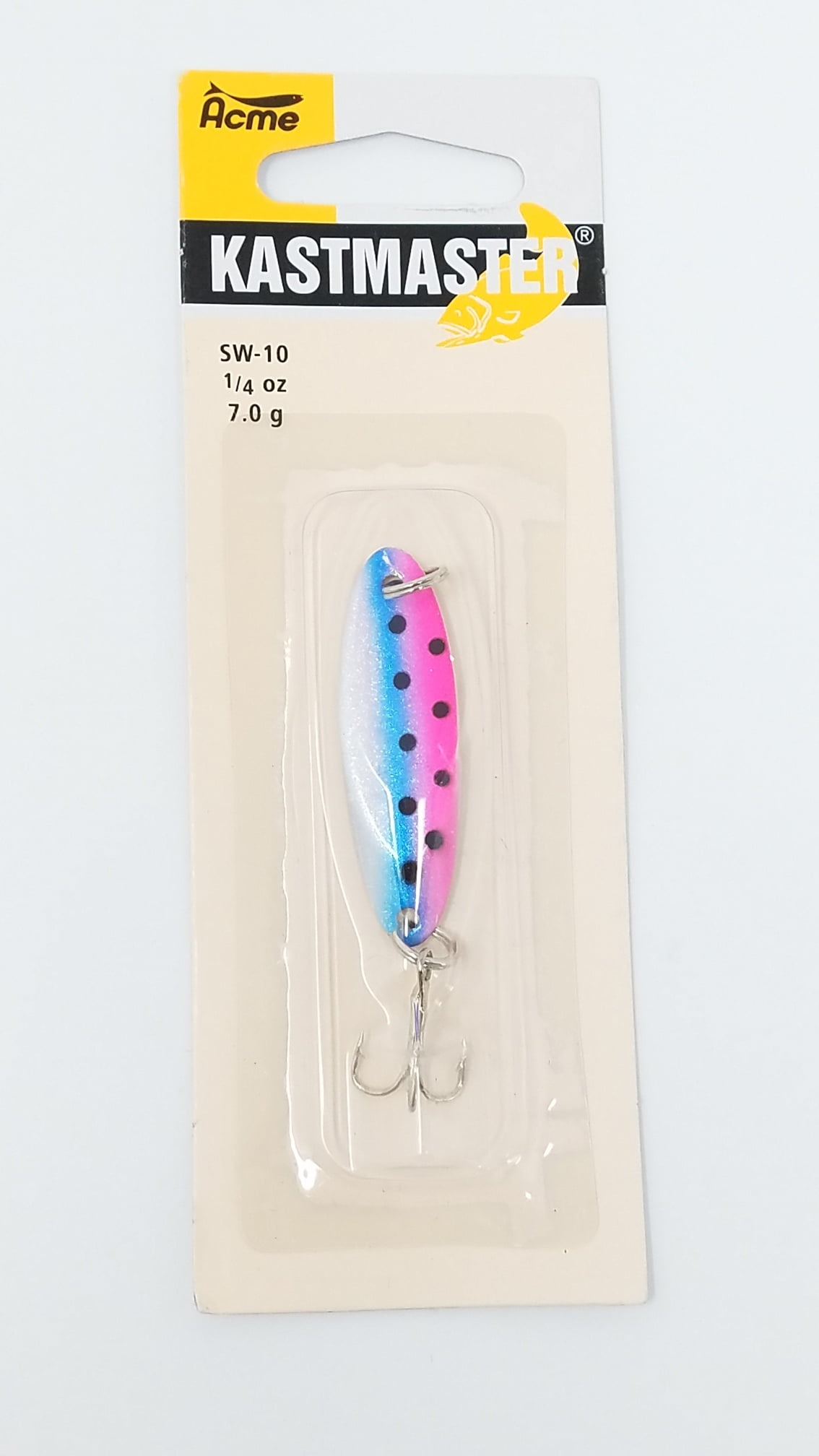 Acme Tackle Kastmaster Fishing Lure Spoon Chrome Neon Blue 1/4 oz 
