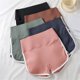 thumbnail image 2 of Pantalones cortos de tiburón con borde blanco de seda de hielo para mujer, estilo fino, levantamiento de vientre, pantalones cortos de Yoga para ciclismo, cintura alta, elásticos, deportivos para corr, 2 of 4