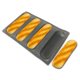 thumbnail image 3 of 1 Uds. De silicona perforada para hornear, molde para sándwich, Baguette francés, Pan, Pan, estera para alimentos, revestimientos antiadherentes para hornear, 3 of 5
