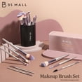 thumbnail image 6 of BS-Mall Premium Synthetic Foundation Powder Concealers Eye shadows Blush Makeup Champagne Gold Cosmetic Brushes, 18 Pieces, 6 of 6