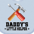 thumbnail image 4 of Inktastic Daddy Little Helper Tools Boys Baby Bib, 4 of 4