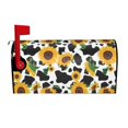 thumbnail image 2 of Lsque Cute Cow Print Sunflower D Mailbox Cover Standard Size ,Magnetic Mailbox Covers Post Wraps Letter Box Cover -25.5x21 in, 2 of 9