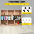 thumbnail image 5 of VEVOR Classroom Storage Cabinet Preschool Storage Shelves Wooden 8 Grids Toys Books, 5 of 9