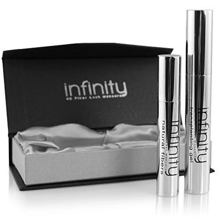 3D Fiber Mascara by Lash Factory - Infinity 3D Fiber Lashes. Waterproof & Volumizing, Simply The Best 3D Lashes, Unique Formula For Your Makeup Kit. Black, Smudge Proof, Hypoallergenic, Lasts All