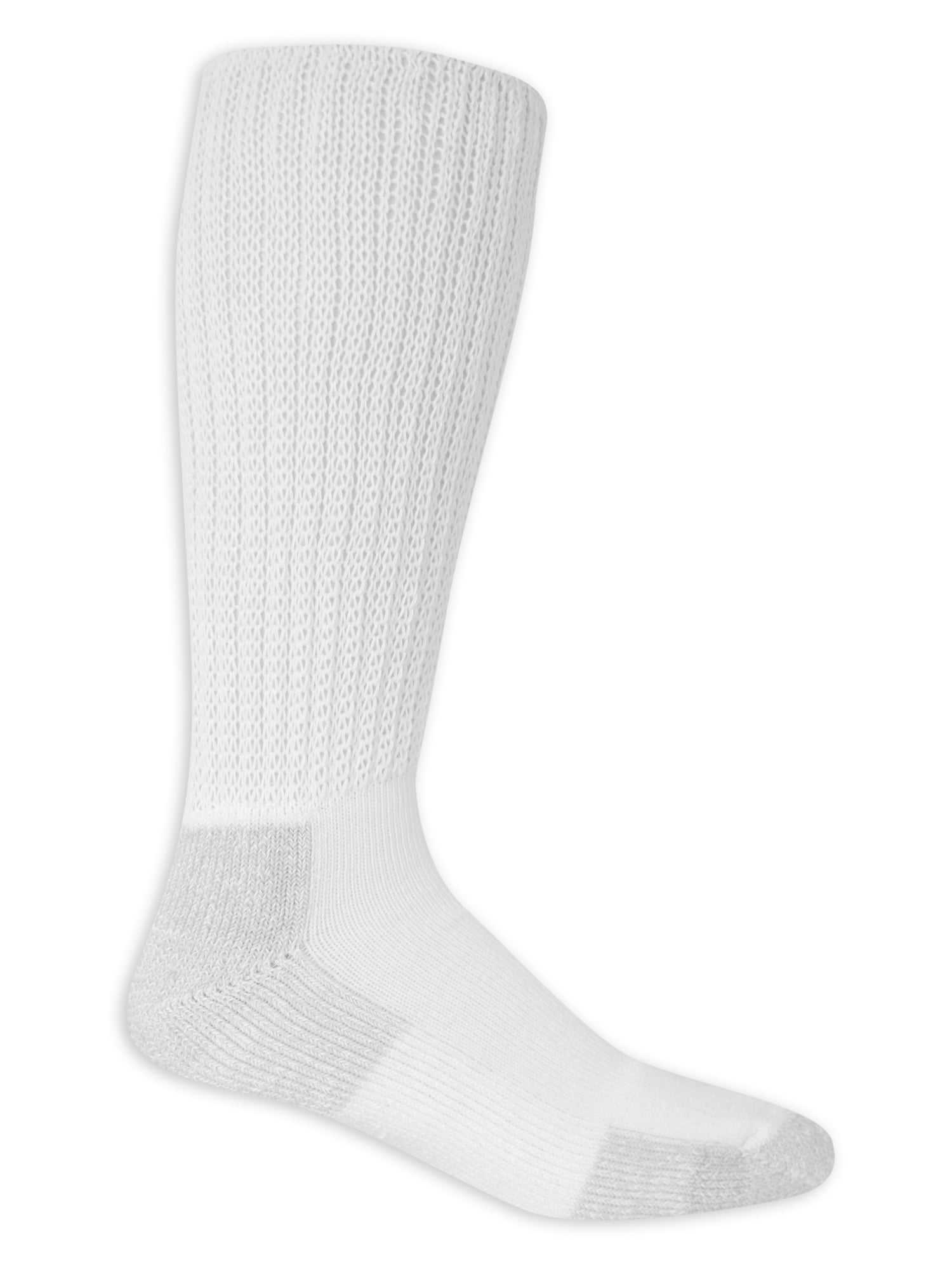 Dr. Scholl's Men's Big and Tall Advanced Relief Blister Guard Wide Top Crew Socks, 3-Pack