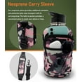 thumbnail image 3 of Ragland Half Gallon Insulated Water Bottle with Straw Lid, Large 64 oz Stainless Steel Water Bottle with Filter & Carrying Strap Bag (Includes 2 Filtering Straws) Pink Camo, 3 of 9