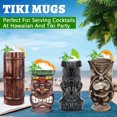 thumbnail image 3 of Juego de 8 vasos tiki de cerámica para cócteles LINALL, 3 of 6