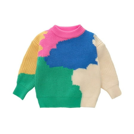 

Xmarks Baby Girl Rainbow Sweatshirt for Girls Long Sleeve Shirt Rainbow 1-8T