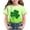 Mint Green 1, variant on Kids St Patricks Day Shirt Boys Girls Shamrock Clover Graphic Tees Toddler Short Sleeve Crewneck T-Shirt Top