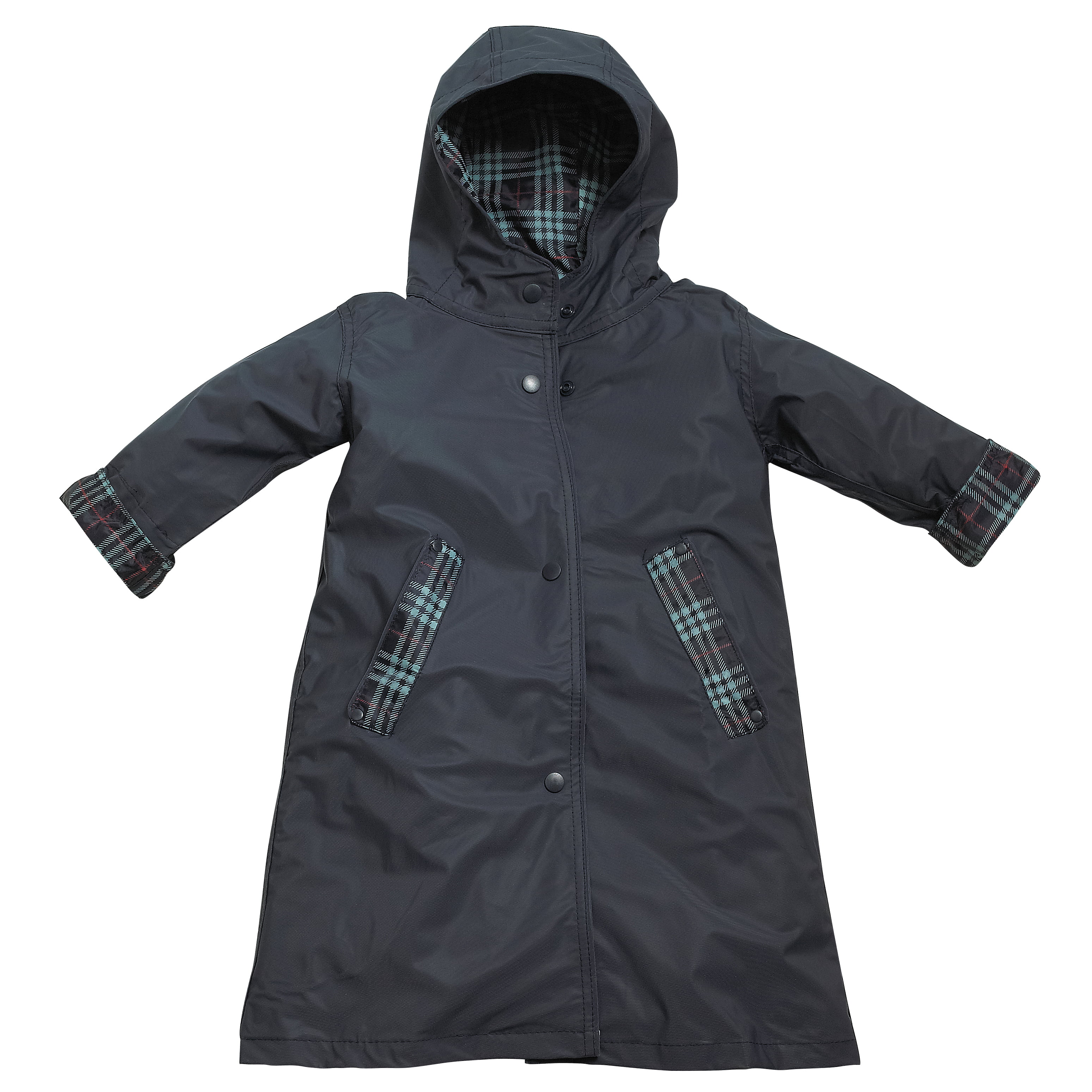 Premium Children Unisex 3Colour Animal Pattern Waterproof Hooded Long Raincoat 