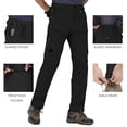 thumbnail image 4 of Men's Tactical Pants Ripstop with 14 Multi Pockets Water Resistant Gusseted Work Cargo Pants, 4 of 6