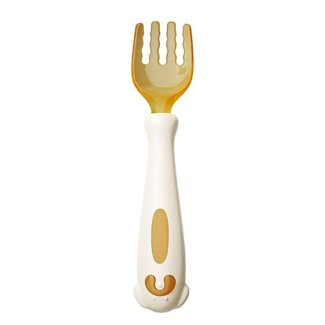 Harpily 50% Off Clear! Dinnerware Toddler Utensils Self Feeding Flatware Set WithTravel Case Baby Spoons And Forks With Silicone Bendable Handle Easy Grip Heat Ideal For Kids Stage