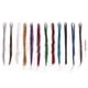 thumbnail image 2 of 12pcs Hair Tinsel Strands Kit Glitter Colorful Silk Hair Extension Set with Crochet Hook, 2 of 4