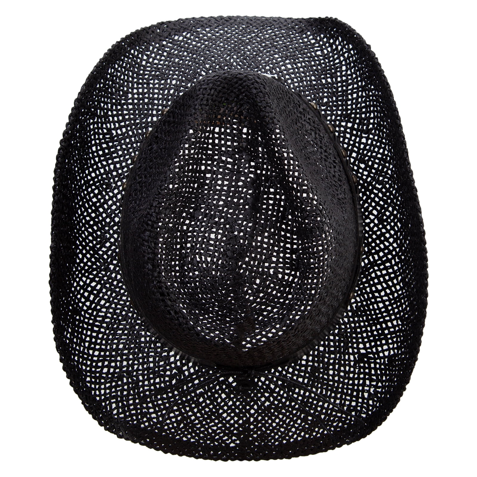 Big Size Bull Emblem Coyboy Hat - Black 2XL-3XL