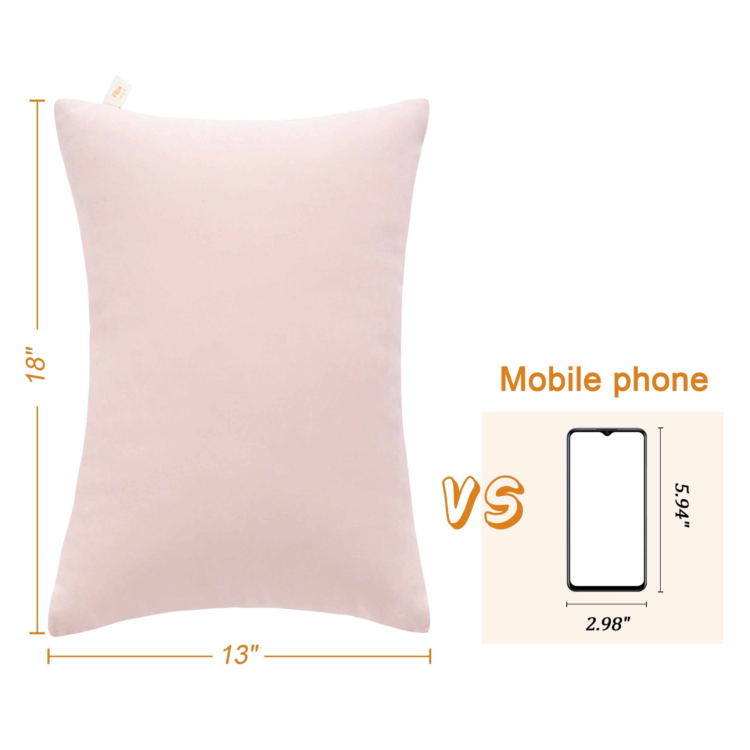 Organictune 2 Pack Microfiber Soft and Breathable Toddler Pillows for Sleeping, Washable Small Travel Pillows for Toddler Bed, 13" x 18" , Pink