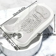 Xoxingysm Baby Bathtub Lying Shower Tray Yellow,Multifunctional Infant Lying Down Shower Basin for Home Use Counter Or Bathtubs Bathtub Shower Bed