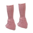 thumbnail image 1 of Calentadores de piernas de patinaje sobre hielo con decoración rinestas de calcetines de patinaje de hielo calentadores de piernas de tejido Rosa, 1 of 8