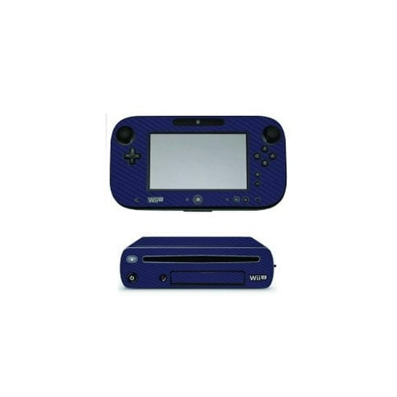 Nintendo Wii U BLUE CARBON FIBER Console Skin