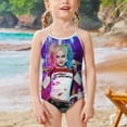 thumbnail image 2 of Harley Quinn Girls One Piece Swimsuits Kids Sport Summer Swimwear Beach Bathing Suit, 2 of 6