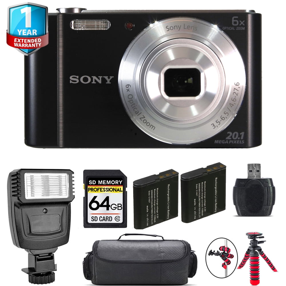 Sony Cybershot DSCW810 Digital Camera + 1 Yr Warranty + Flash 64GB