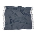 thumbnail image 2 of Classic Accessories Indoor/Outdoor Reversible Throw Blanket, 66" x 59", Indigo, 2 of 8