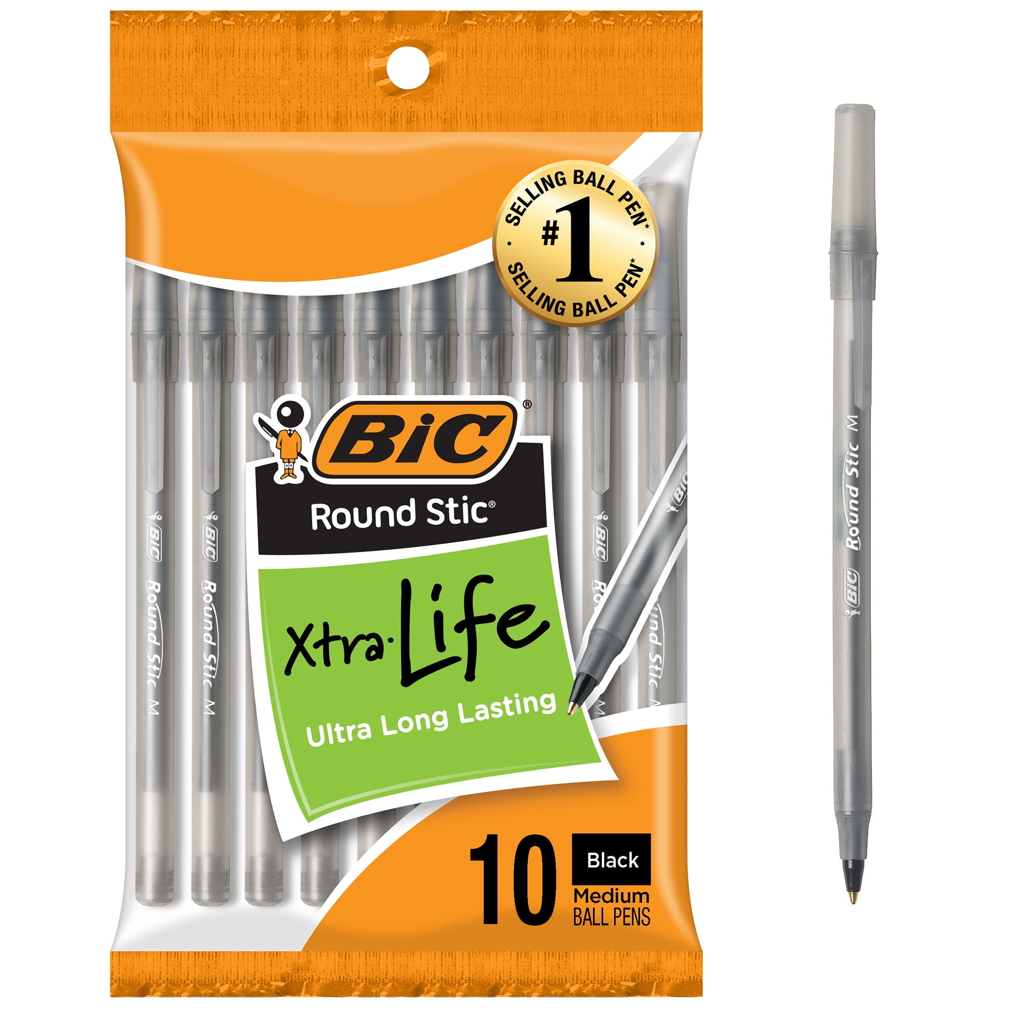 BIC Soft Feel Kugelschreiber – Weicher Griff, Rutschfest, 12 Stück (blau)