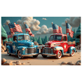 thumbnail image 2 of Decorative Design American Flag Truck Photography Backdrop for Fourth of July Celebration Party Event Decor, 2 of 8