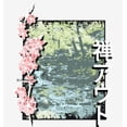thumbnail image 2 of Cherry Blossom River Adult White Crew Neck Long Sleee Tee-Medium, 2 of 2