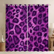 Castle Fairy Leopard Print Curtains Pack Of 2 (42X84 Each) for Teens Boys Girls,Animal Cheetah Curtains Blackout,Abstract Fashion Modern Bedroom Curtains,Ultra Soft Home Decor