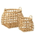 thumbnail image 4 of Sullivans 18" & 13.5" Open Weave Shapely Baskets Set of 2, Natural, 4 of 5