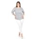 thumbnail image 4 of Blusa de encaje Roman Fashion /Tallas Extras, 1-201N (Gris) gris 42, 4 of 5