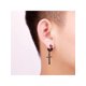 thumbnail image 4 of 7 Pairs Clip On Earrings For Men Boys Black Stainless Steel Magnetic Stud Earrings Cross Drop Earrings Set For Non Pierced Ears Jewlery Gift, 4 of 5
