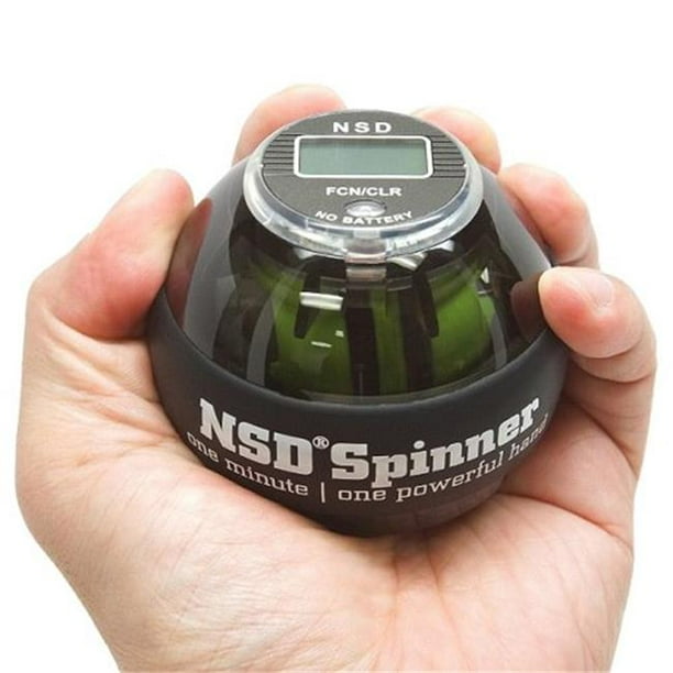 Nsd Power Pb 6ac Black Nsd Power Winners Roll N Spin Spinner Gyroscopic Wrist And Forearm Exerciser With Digital Lcd Counter And Autostart Feature Walmart Com Walmart Com