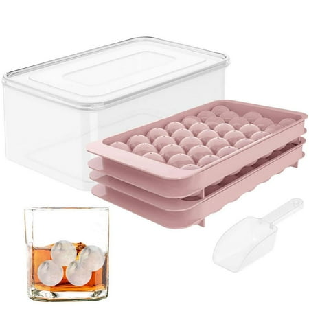 

Leking Drinks Ice Cubes Mold 3 Layers Cocktail Ice Cubes Trays 99 Slots Ice Ball Maker Mold with Scoop Lids for Party Kitchen excellently