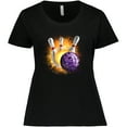 thumbnail image 3 of Inktastic Bowling Strike Women's Plus Size T-Shirt, 3 of 5