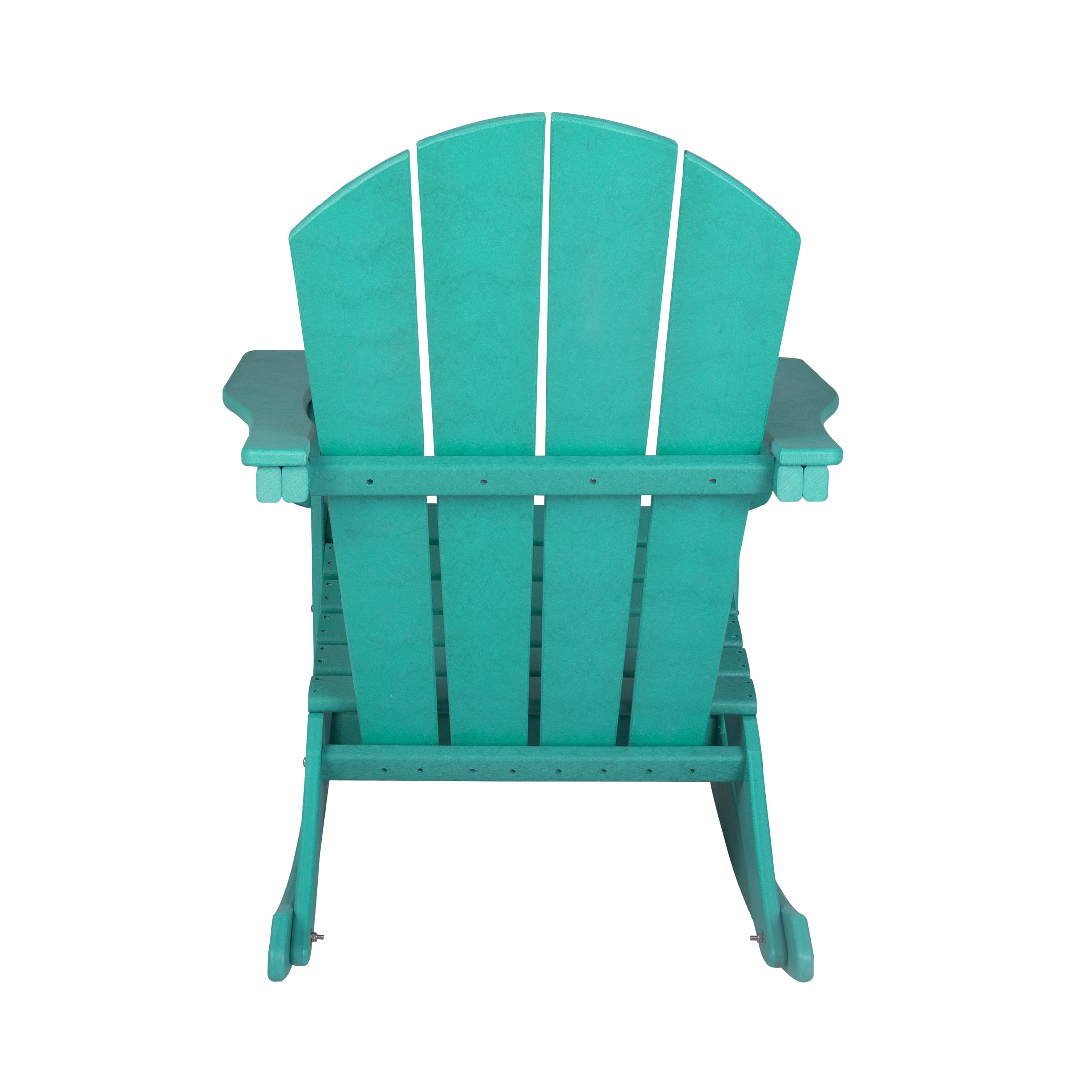 GARDEN Plastic Adirondack Rocking Chair for Outdoor Patio Porch Seating, Turquoise