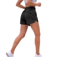 thumbnail image 2 of BIG ELEPHANT Women's Athletic Running Shorts with Zipper Pockets, Lined Sports Shorts, 2 of 9