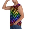 thumbnail image 3 of Gaeub Dragon Scales Men's Sleeveless Muscle Shirts Workout Tank Tops, Odor Protection and Comfortable - XX-Large, 3 of 8