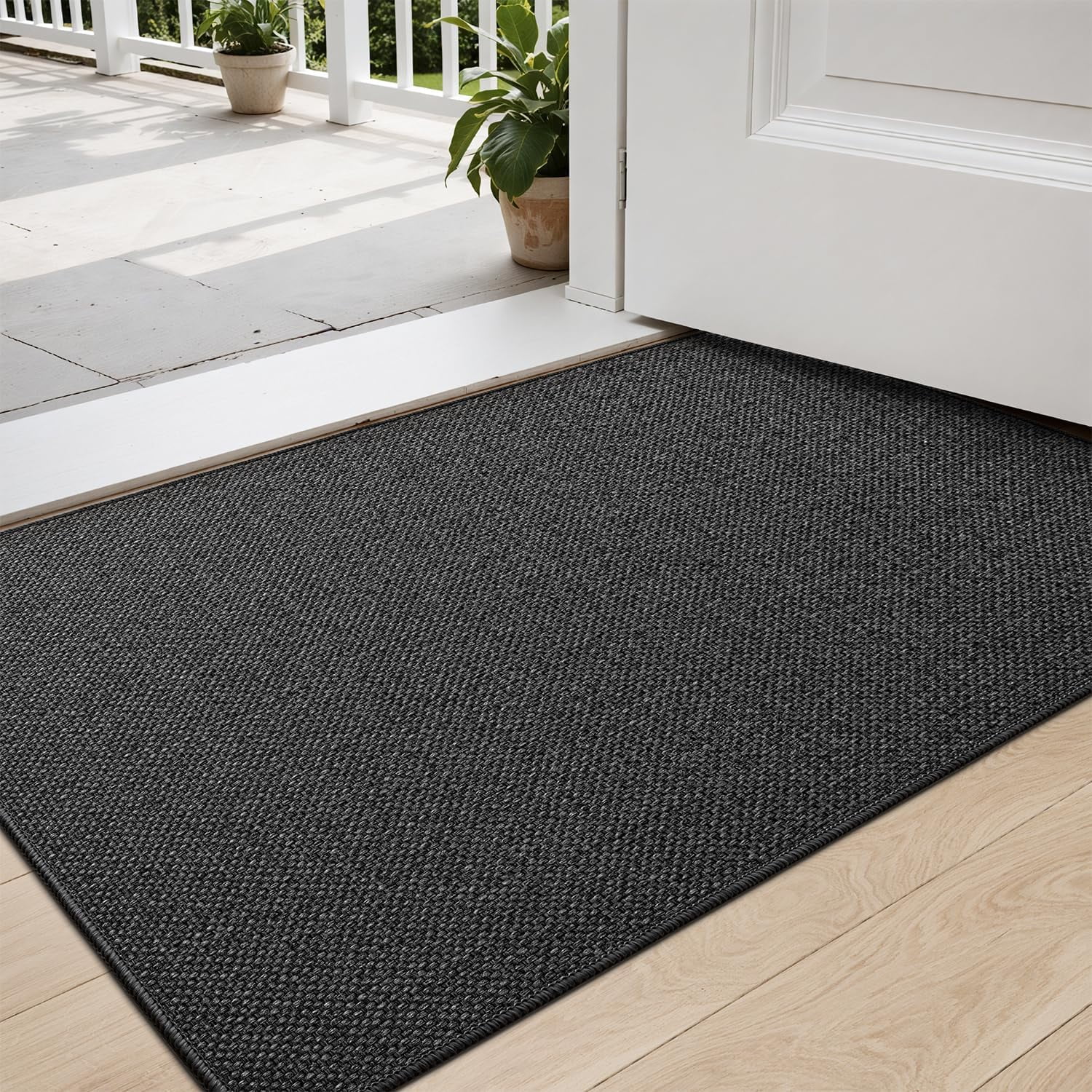 Tapis De Porte Licorne Avec Poils Roses - 40.6x61 Cm, Antidérapant, Lavable - Pour Intérieur/extérieur, Entrée, Salle De Bain