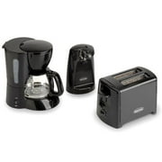 Kitchen Selectives 3-Piece Appliance Set, Black